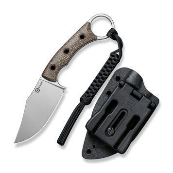 Ніж фіксований тактичний Civivi Midwatch, (8.6 см) N690 / Micarta коричневий C20059B-2 фото