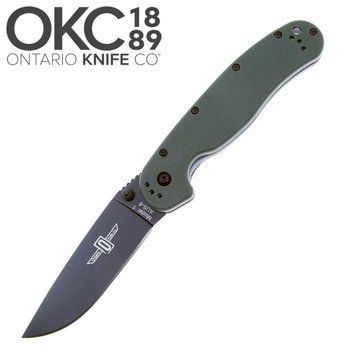 Ніж складаний Ontario Knife RAT I AUS-8 BB OD Green 1478.00.17 фото