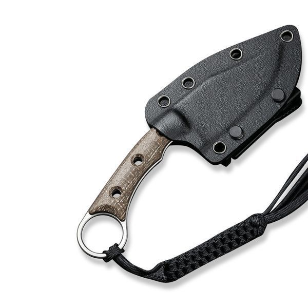 Ніж фіксований тактичний Civivi Midwatch, (8.6 см) N690 / Micarta коричневий C20059B-2 фото