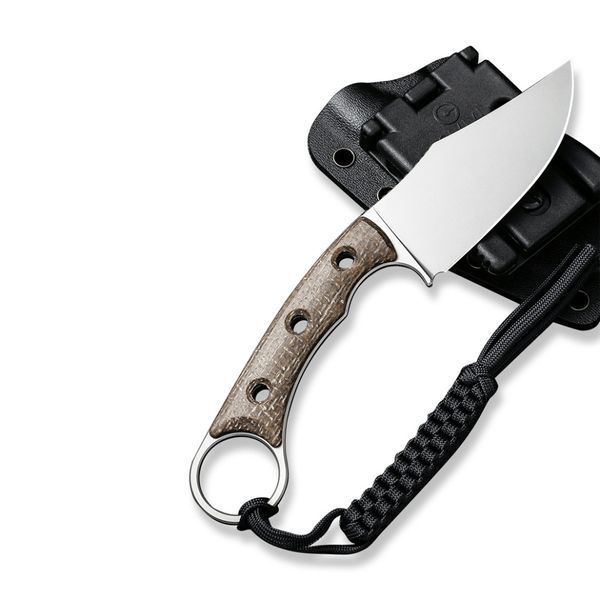 Ніж фіксований тактичний Civivi Midwatch, (8.6 см) N690 / Micarta коричневий C20059B-2 фото