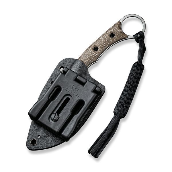 Ніж фіксований тактичний Civivi Midwatch, (8.6 см) N690 / Micarta коричневий C20059B-2 фото