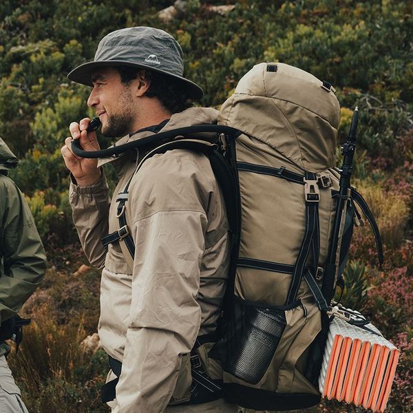 Рюкзак туристичний Naturehike NH70B070-B, 70 л + 5 л, світло-коричневий 6975641887461 фото