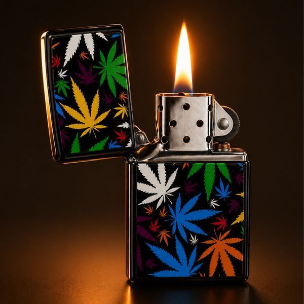 Бензинова запальничка Zippo &laquo;Cannabis&raquo; 915 фото