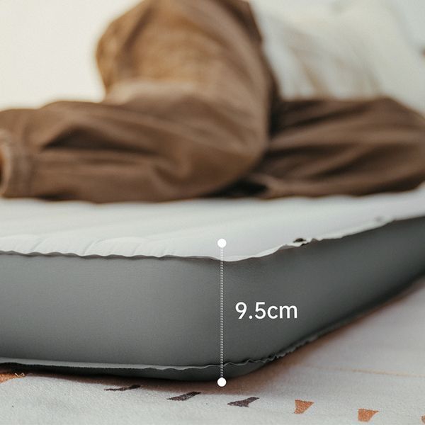 Матрац туристичний надувний одномісний Naturehike CNK2450WS034, 198х68х9.5 см, білий, для кемпінгу із мішком для надування 6975641888048 фото