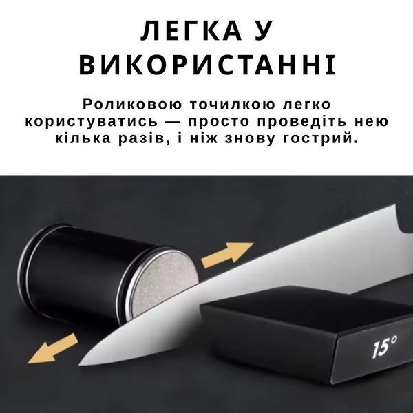 Алмазна роликова точилка (2 кута заточування) Black KT-2635BL фото