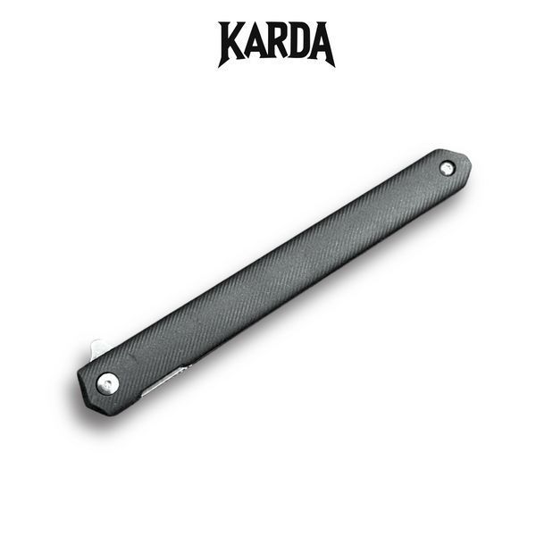 Нож складной Karda J097 black handle drop blade 1542 фото