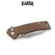 Нож Складной Karda J313 Brown Damascus J313BR фото 4