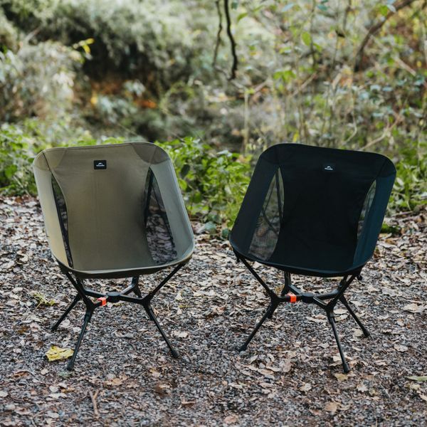Стілець складаний ультралегкий Naturehike CNK2550JJ013 Yamami YL01, розмір М, алюміній, чорний 6927595775431 фото
