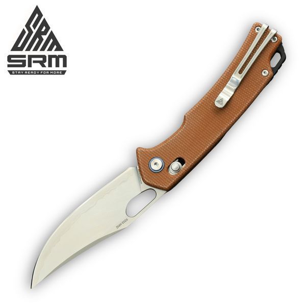 Ніж Складаний SRM Retreiver 9203-MN2 (Laminated 140Cr, Micarta) 9203-MN2 фото