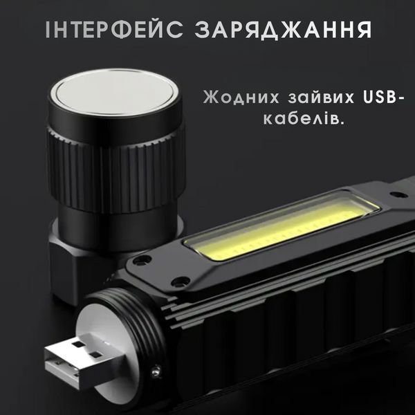 Ліхтарик з поворотним механізмом 2в1 (Ручний - Налобний) SuperFire G19 SF-G19 фото