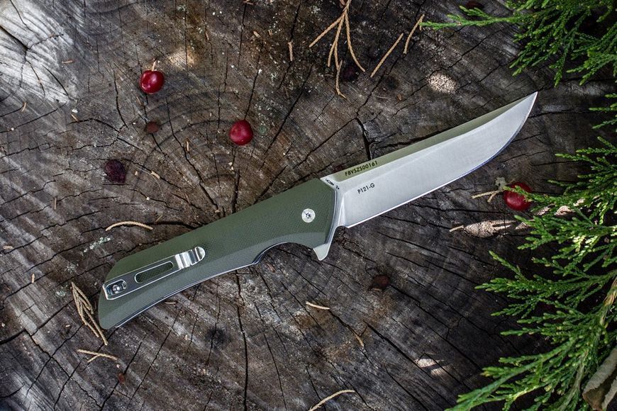 Ніж складаний туристичний Ruike Hussar P121-G, (9.2 см) 14C28N / G10 зелений P121-G фото