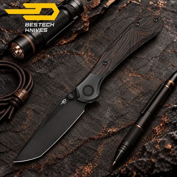 Нож Складной BESTECH Constellation BT2501B M-CUT Blade Titanium Handle BT2501B фото