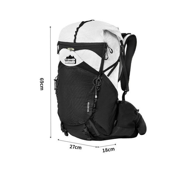 Рюкзак туристичний Naturehike Helium CNK2450XB016, 40 л, чорний, L 71003 фото
