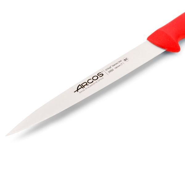 Нож для нарезки Arcos 190 мм серия "2900" красный 295222 фото