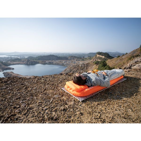Сидушка надувная Flextail Zero Seat R02, 70 мм, оранжевая. 6975755962160 фото