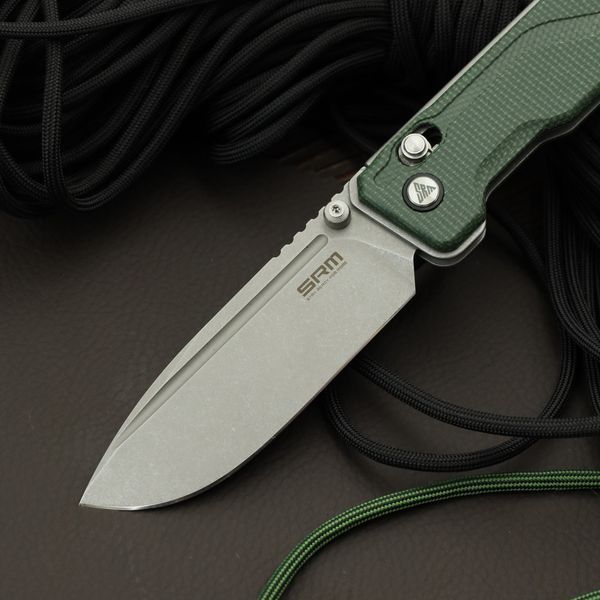 Ніж Складаний SRM Rubik 7228B-MG (14C28N, Micarta) 7228B-MG фото