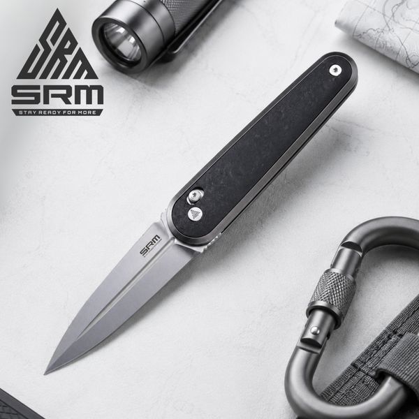 Нож складной карманный SRM Twin 251MB-GB (7.6 см) N690/G10 черный 251MB-GB фото