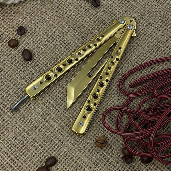 Нож бабочка Tanto Gold 1339 фото Нож бабочка Tanto Gold 1339 фото