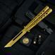 Нож бабочка Tanto Gold 1339 фото 5