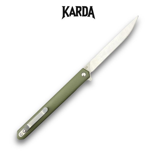 Нож складной Karda J097 Army Green handle Drop blade NS MK097GT фото