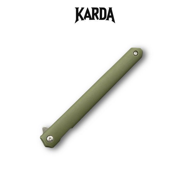 Ніж складаний Karda J097 Army Green handle Drop blade NS MK097GT фото
