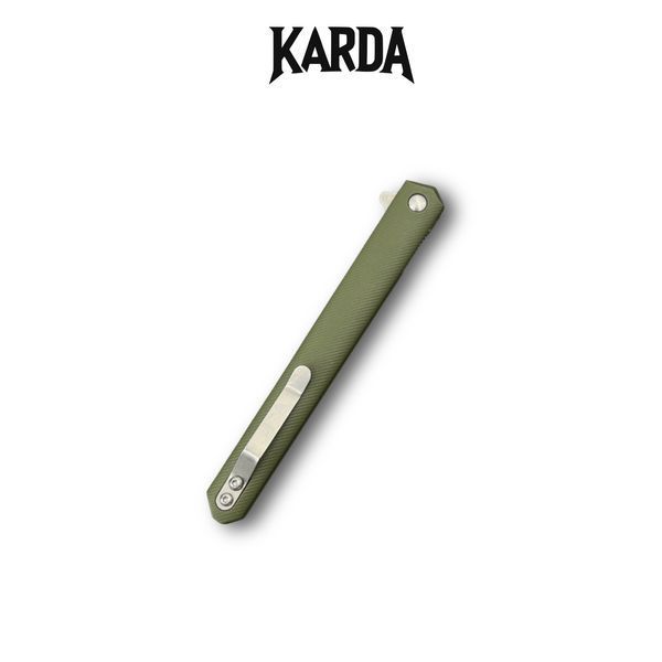 Нож складной Karda J097 Army Green handle Drop blade NS MK097GT фото