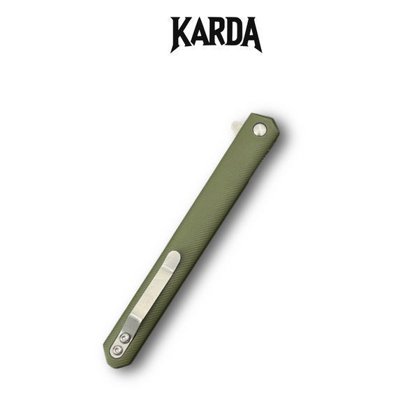 Ніж складаний Karda J097 Army Green handle Drop blade NS MK097GT фото