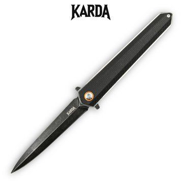 Ніж складний Karda J177 black handle 1375 фото
