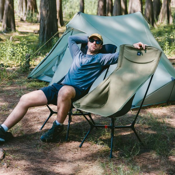 Стул складной ультралегкий Naturehike CNK2550JJ013 Yamami YL01, размер L, алюминий, оливковый 6927595773819 фото