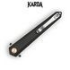 Нож складной Karda J177 black handle 1375 фото 4