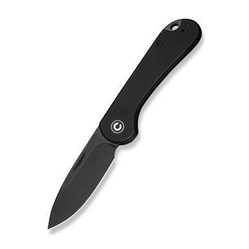 Ніж складаний кишеньковий Civivi Elementum Slip Joint, (7.5 см) 14C28N / G10 чорний C18062AJ-1 фото