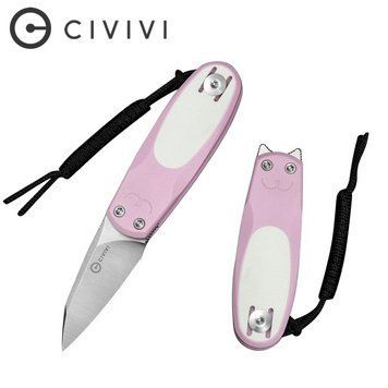 Ніж складаний Civivi Purr Nitro-V / G10 рожевий/білий C25054-4 фото