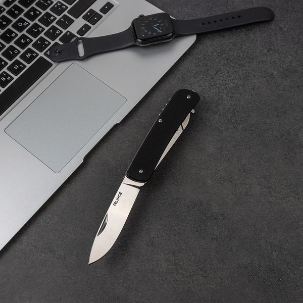 Багатофункціональний ніж Ruike Trekker LD32-B, (8.5 см) 12C27 / G10 чорний, 11 інстр. LD32-B фото