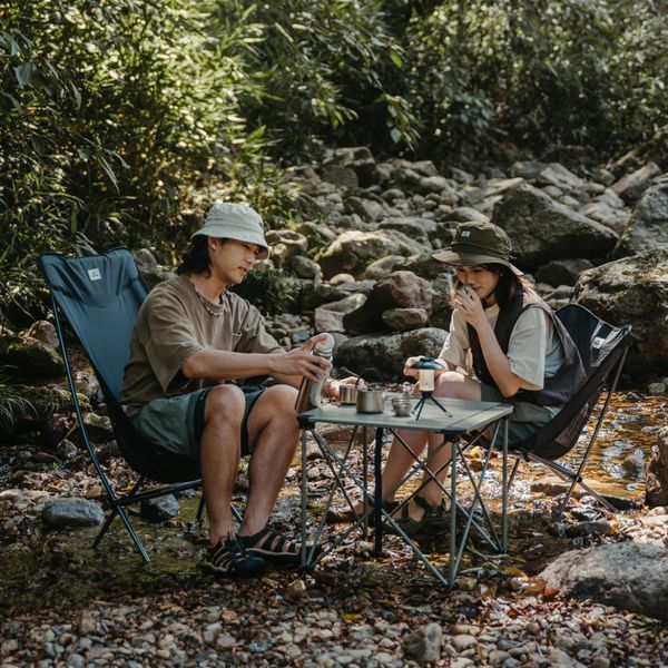 Стілець складаний ультралегкий Naturehike Stellaluna L04 CNK2450JJ015, розмір М, алюміній, сірий 6976023929892 фото
