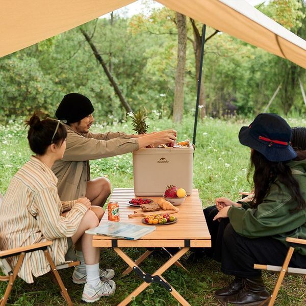 Туристичний холодильник Naturehike CNK2300BS011, 33 л, бежевий 6976023925641 фото