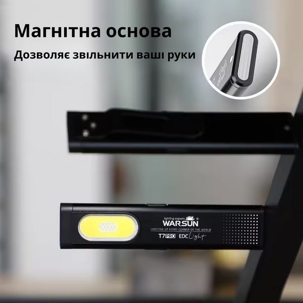 Компактний EDC ліхтарик Warsun T7 Pro. T7 фото