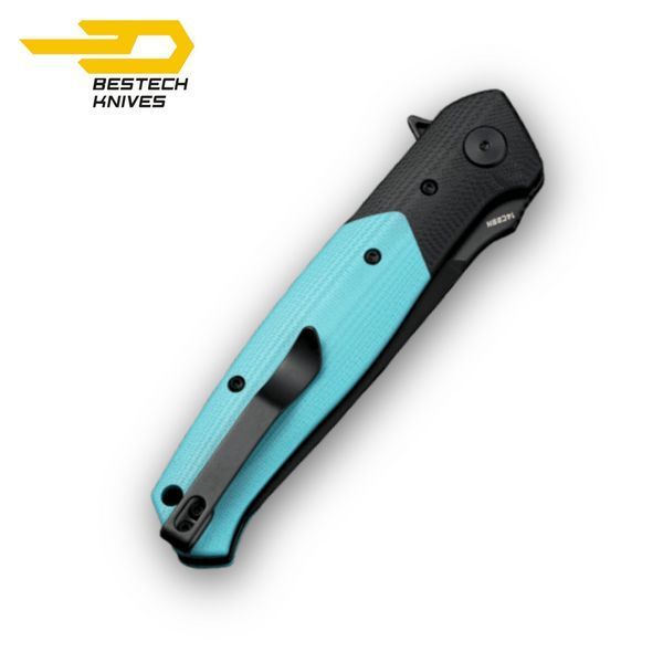 Нож Складной BESTECH SWORDFISH BG62E Black and Light Blue G10 BG62E фото