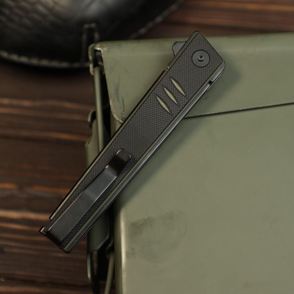 Ніж складаний Real Steel Kikashi | Flipper | PVD Black 8071GB 8071GB фото