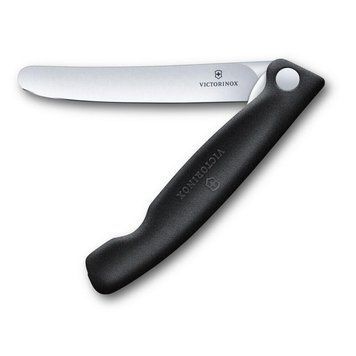 Ніж кухонний складний Victorinox SwissClassic 11 см, заокруглений, чорний 4009619 фото