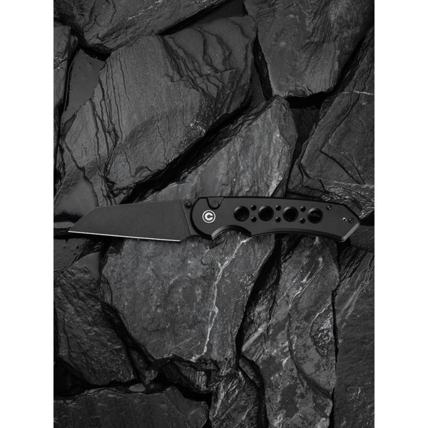 Ніж складаний туристичний Civivi Pragma Prime, (8.9 см) 14C28N / Aluminum чорний C24067-1 фото
