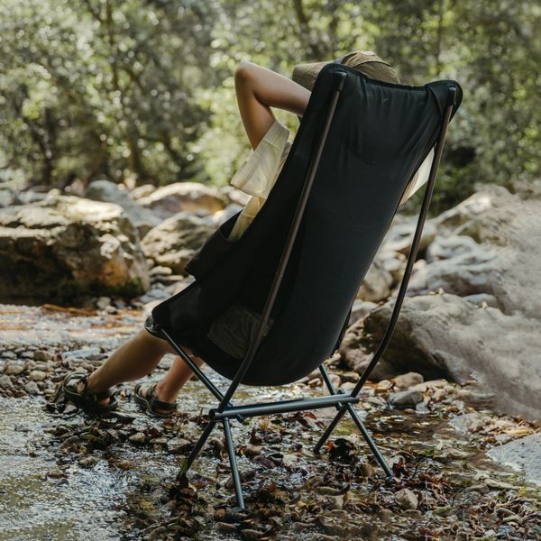 Стул складной ультралегкий Naturehike Stellaluna L04 CNK2450JJ015, размер L, алюминий, серый 6975641889496 фото