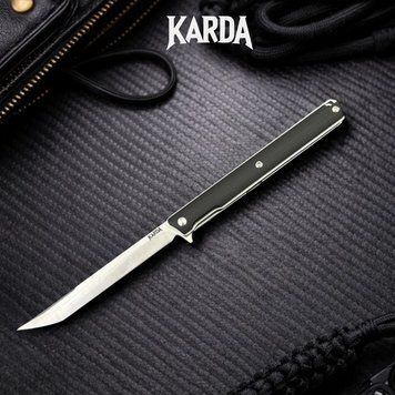 Ніж складний Karda J149 Black 1383 фото