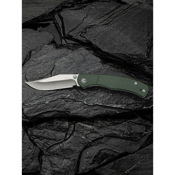 Ніж складаний кишеньковий Civivi Clingman, (7.6 см) Nitro-V / Micarta темно-зелений C23065-4 фото