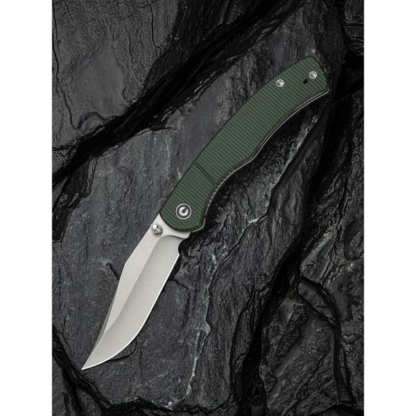 Ніж складаний кишеньковий Civivi Clingman, (7.6 см) Nitro-V / Micarta темно-зелений C23065-4 фото