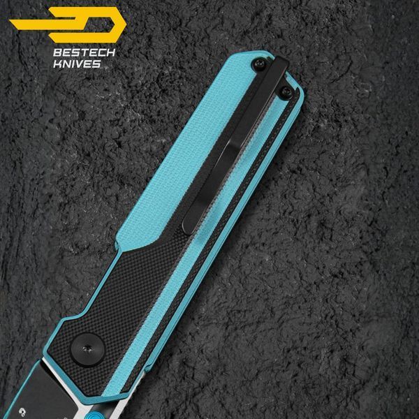 BESTECH TARDIS G10 Handle Black PVD+Satin D2 Blade Liner Lock BG54F BG54F фото