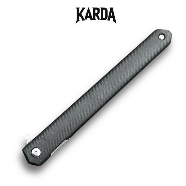 Ніж складний Karda J097 black handle tanto blade 1541 фото