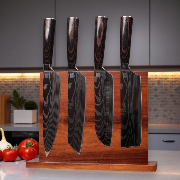 Набір кухонних ножів MAGURA Kitchen 11в1 (Wood) 1455 фото