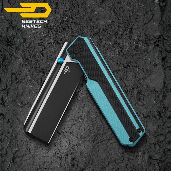 BESTECH TARDIS G10 Handle Black PVD+Satin D2 Blade Liner Lock BG54F BG54F фото