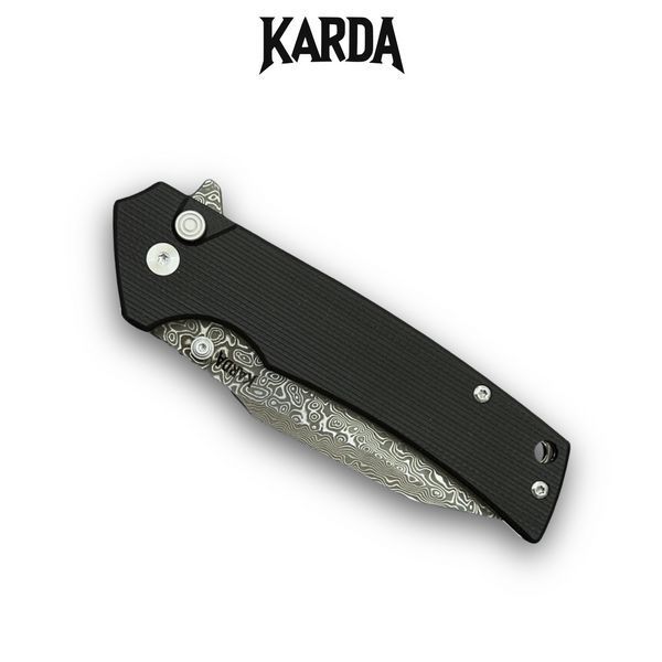 Нож Складной Karda J313 Black Damascus J313B фото