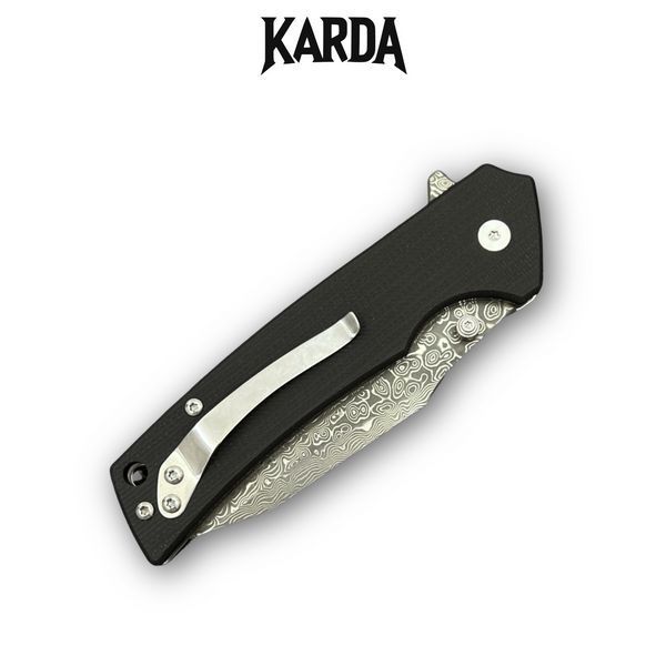 Нож Складной Karda J313 Black Damascus J313B фото